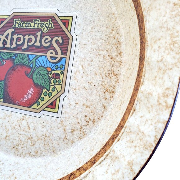 Treasure Craft Vintage Ceramic Stoneware Apple Pie Baking Bowl Country Kitchen - Picture 6 of 8